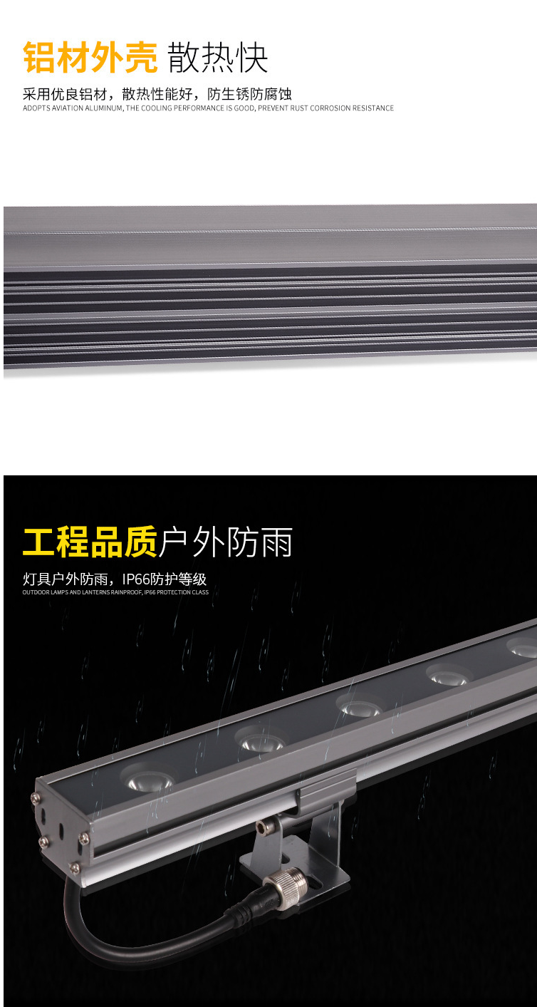 工程品質戶外防雨洗墻燈